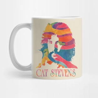 cat stevens psychedelic graphic Mug